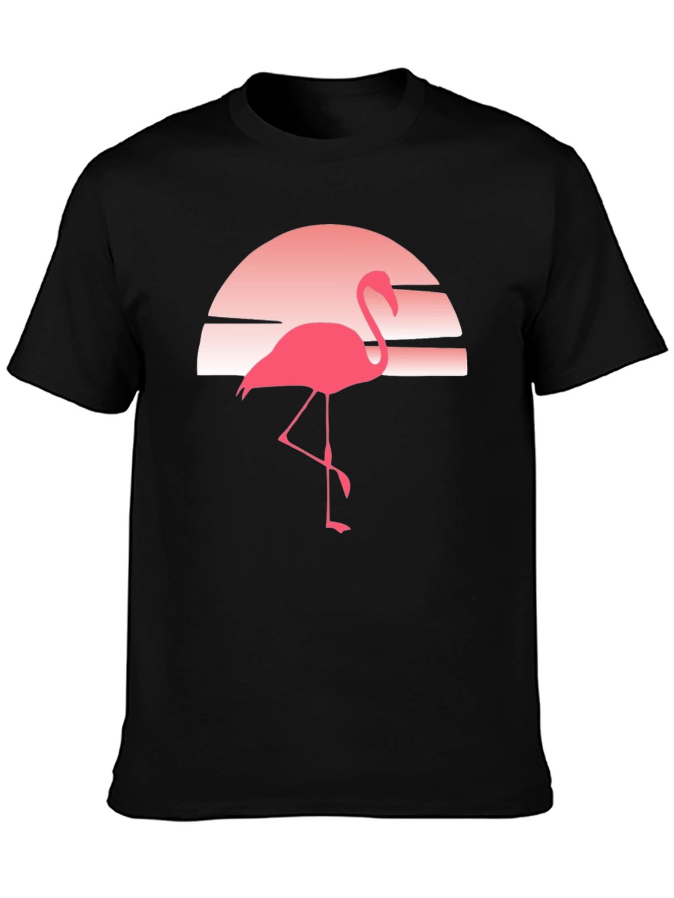 Retro Flamingo Sunset Graphic Tee