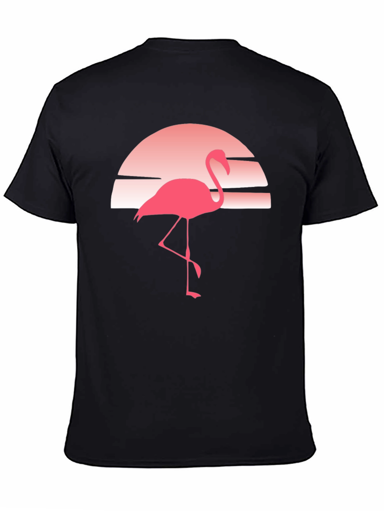 Retro Flamingo Sunset Graphic Tee