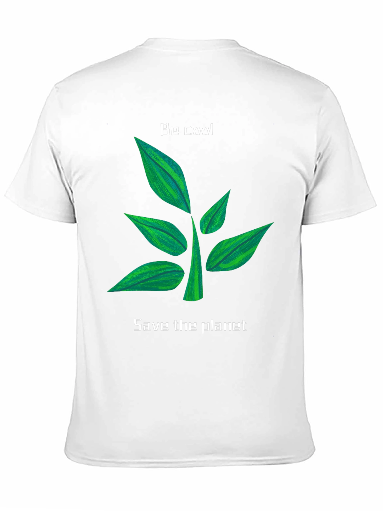 Eco-Friendly Black T-Shirt: Be Cool Save the Planet