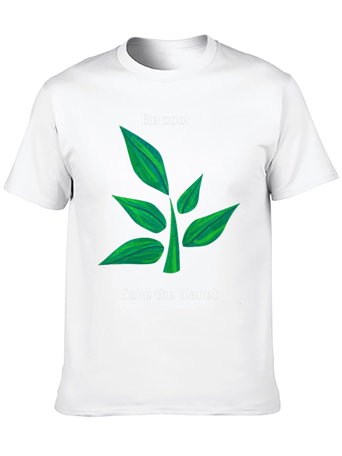 Eco-Friendly Black T-Shirt: Be Cool Save the Planet