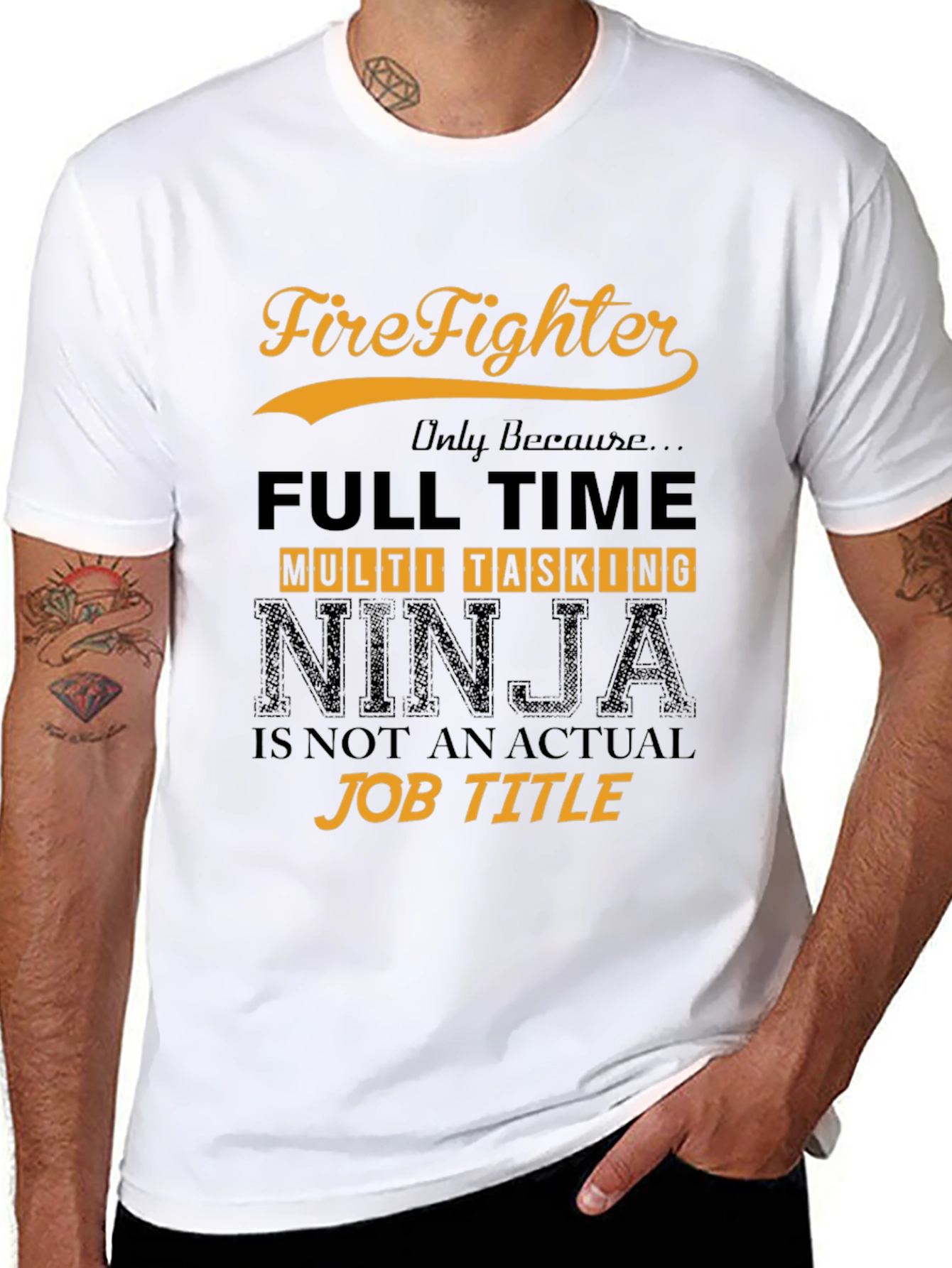 Firefighter Multi-Tasking Ninja T-Shirt