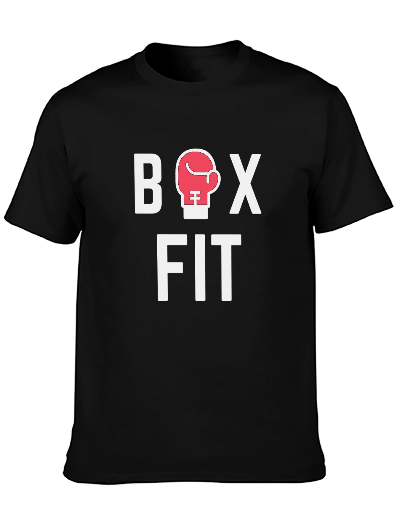 Box Fit Black T-Shirt