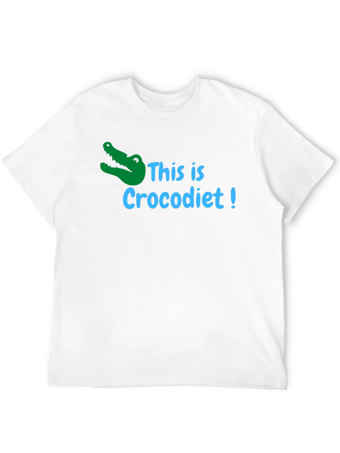Crocodiet Funny T-Shirt - Black Cotton Tee
