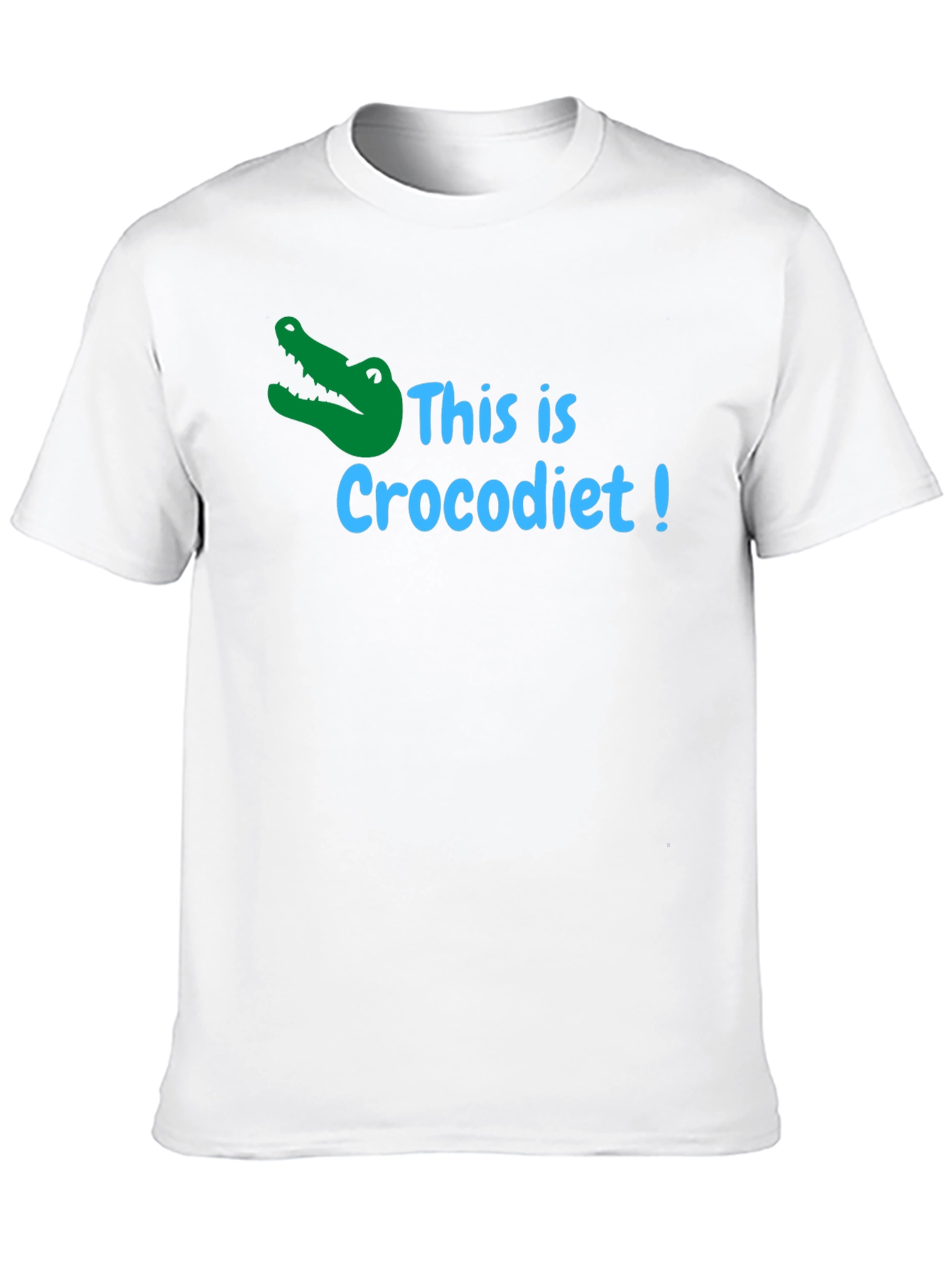 Crocodiet Funny T-Shirt - Black Cotton Tee