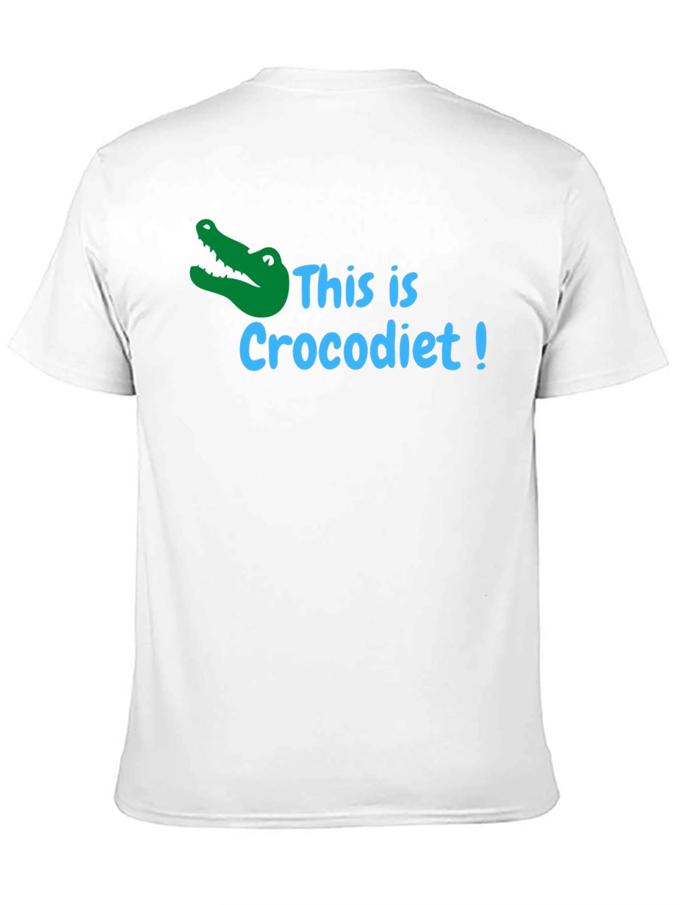 Crocodiet Funny T-Shirt - Black Cotton Tee