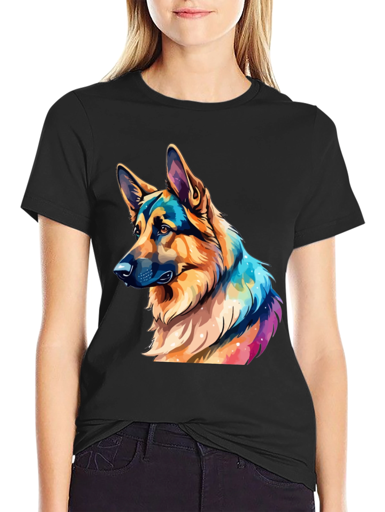 German Shepherd Art T-Shirt