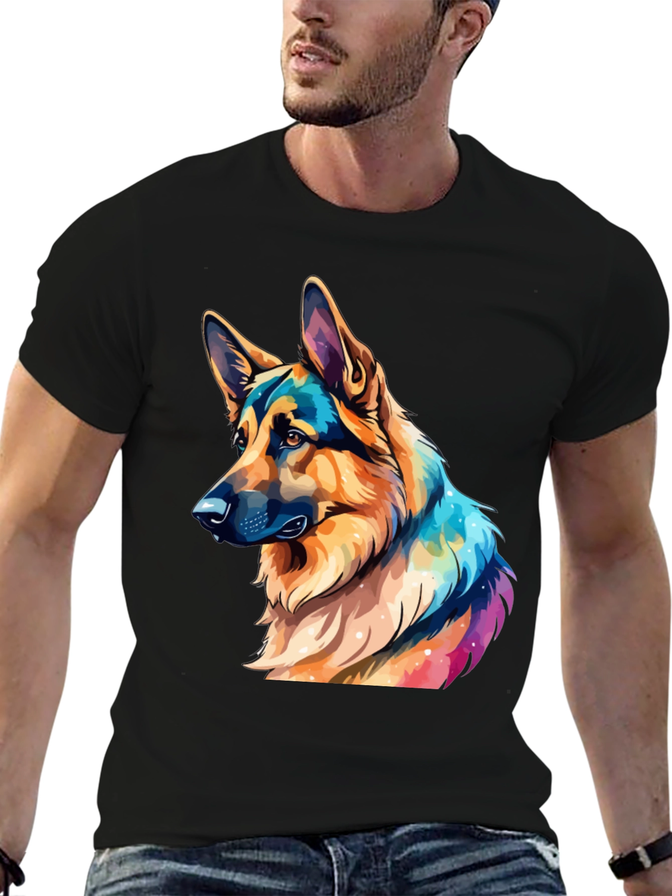 German Shepherd Art T-Shirt