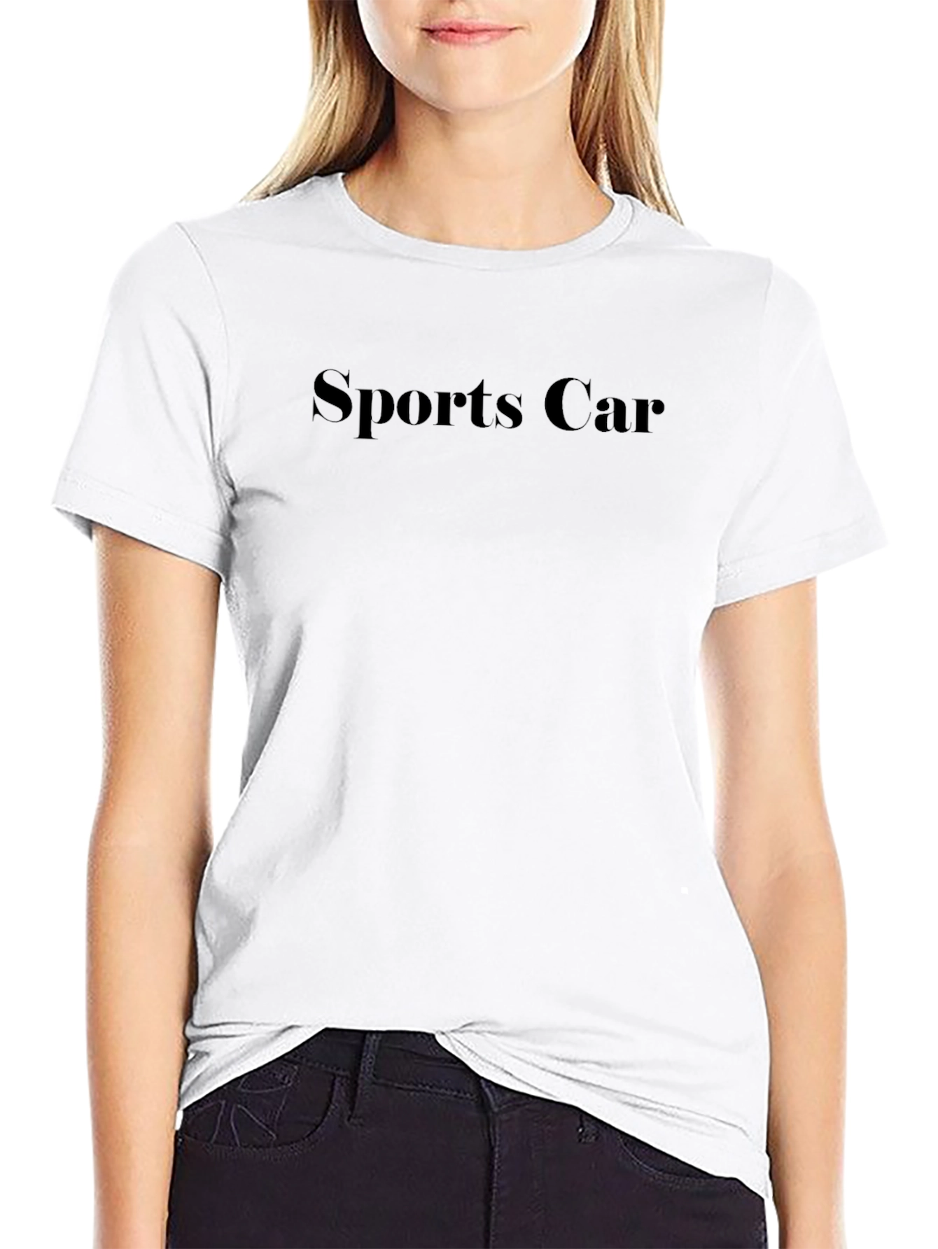 Sports Car Graphic Black T-Shirt