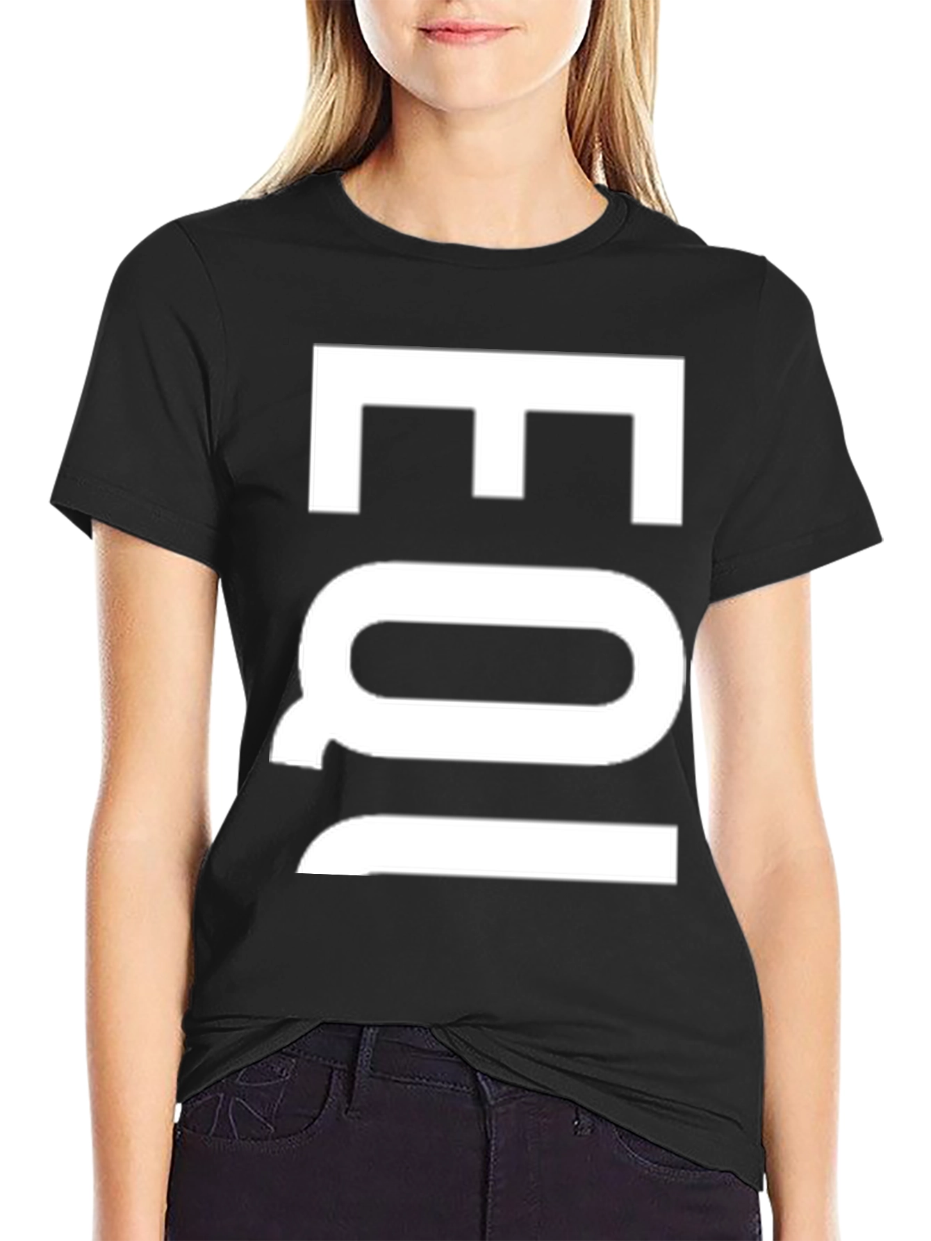 EQI Graphic Tee - Modern Black Cotton T-Shirt