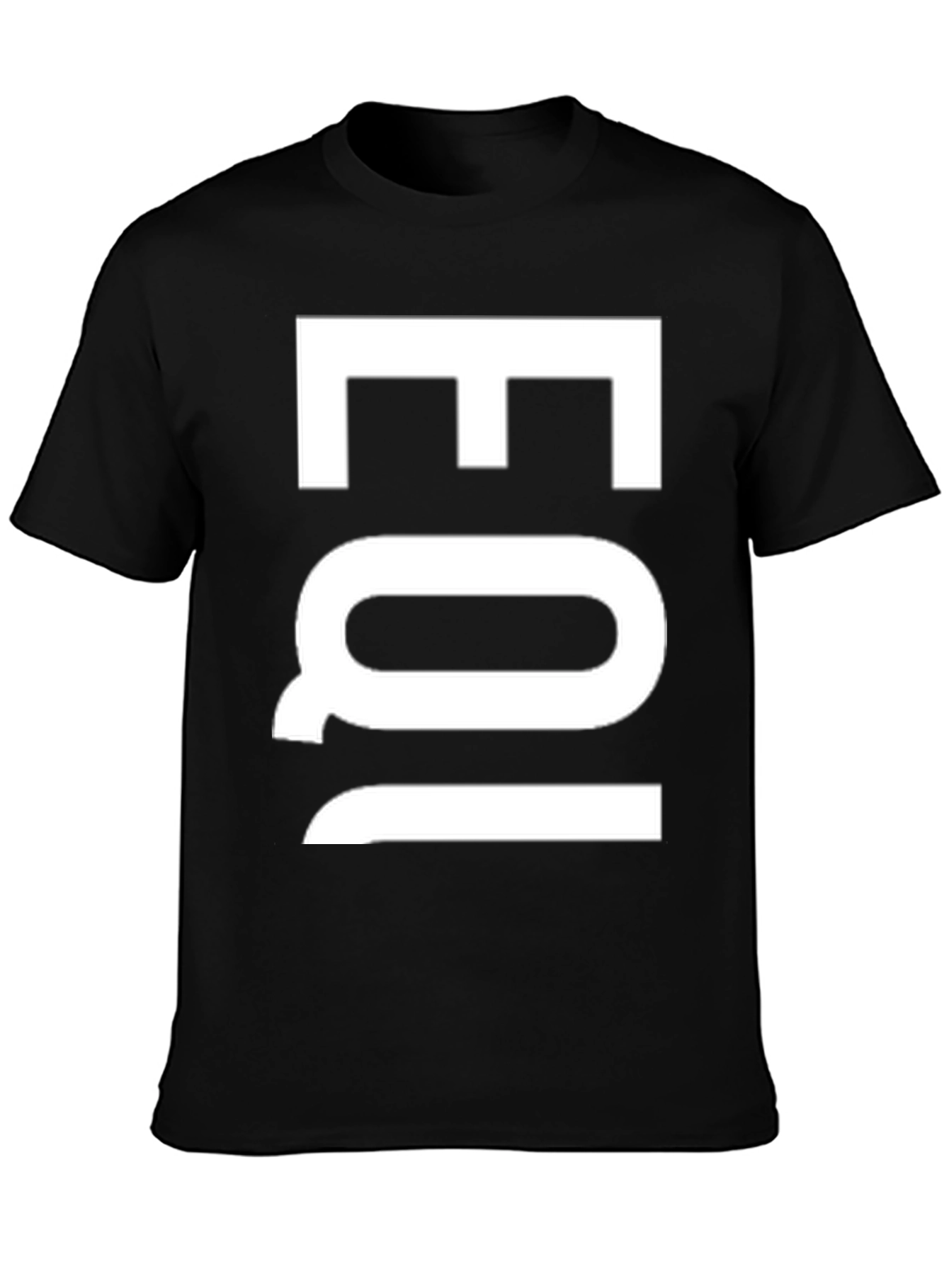 EQI Graphic Tee - Modern Black Cotton T-Shirt