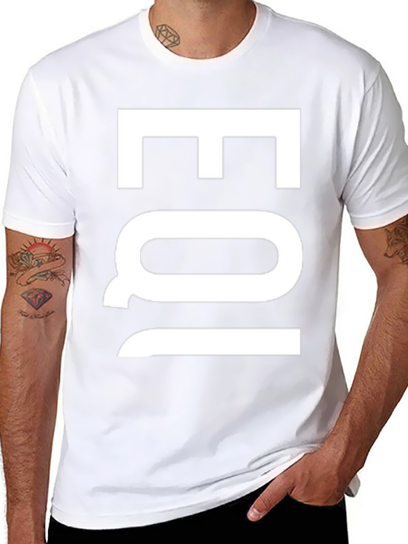 EQI Graphic Tee - Modern Black Cotton T-Shirt