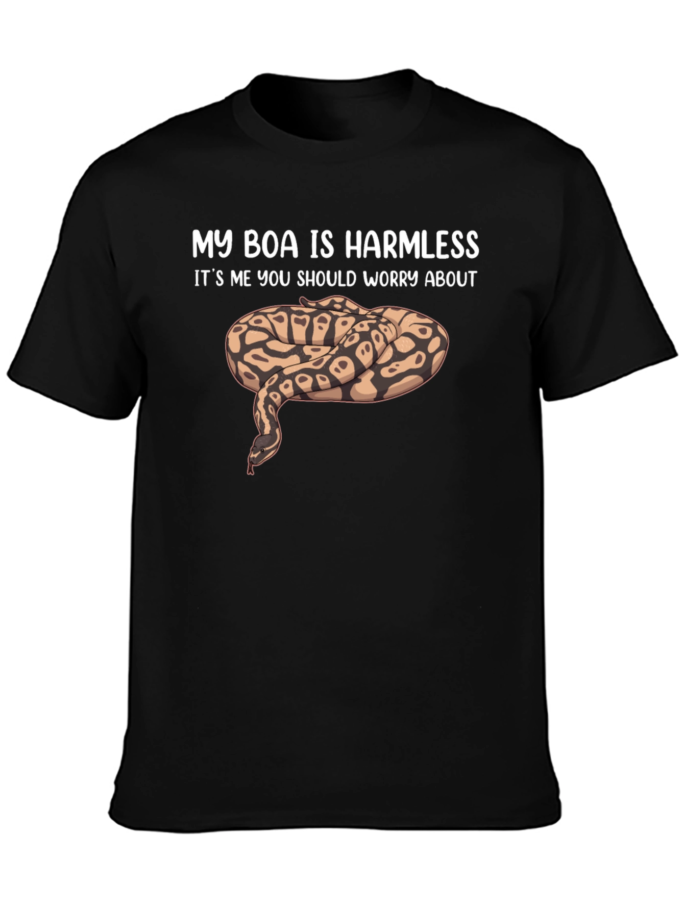 My Boa Is Harmless Funny Snake Lover T-Shirt