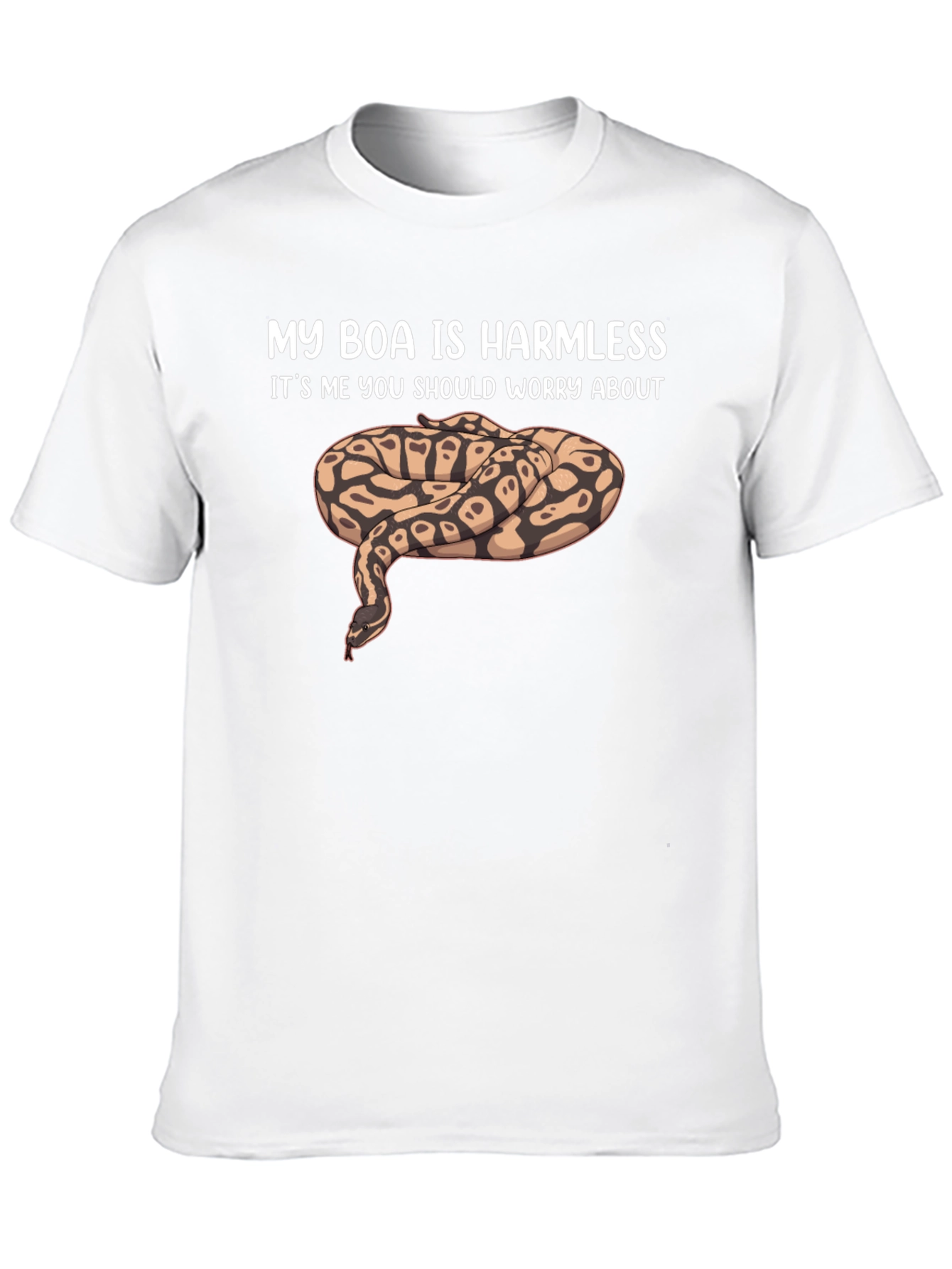 My Boa Is Harmless Funny Snake Lover T-Shirt