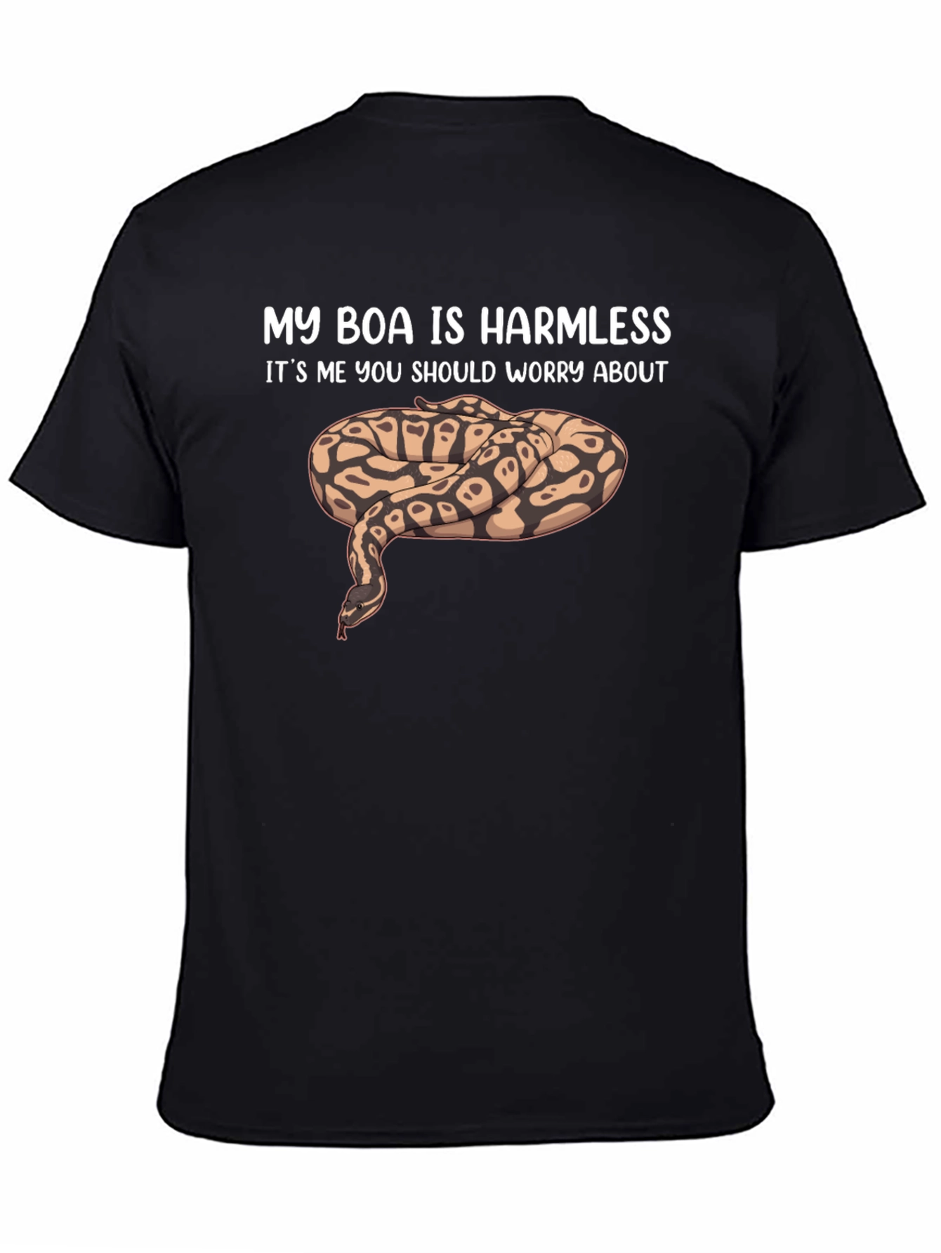 My Boa Is Harmless Funny Snake Lover T-Shirt