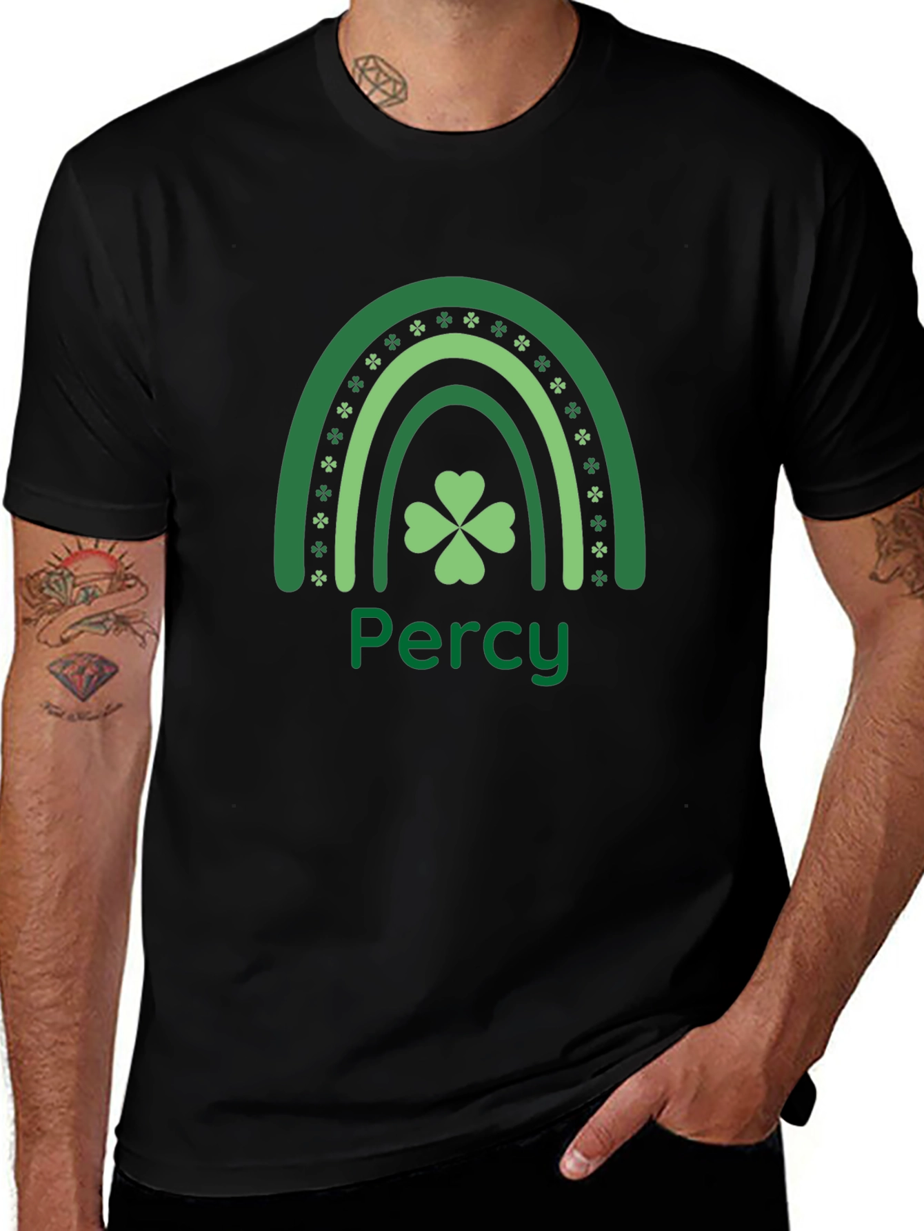 Personalized St. Patricks Day Rainbow T-Shirt