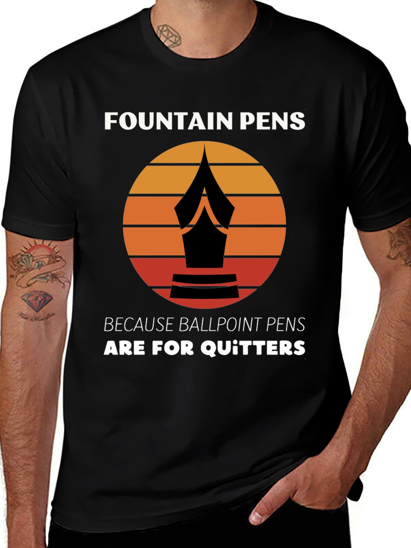Fountain Pens T-Shirt - For the Discerning Writer