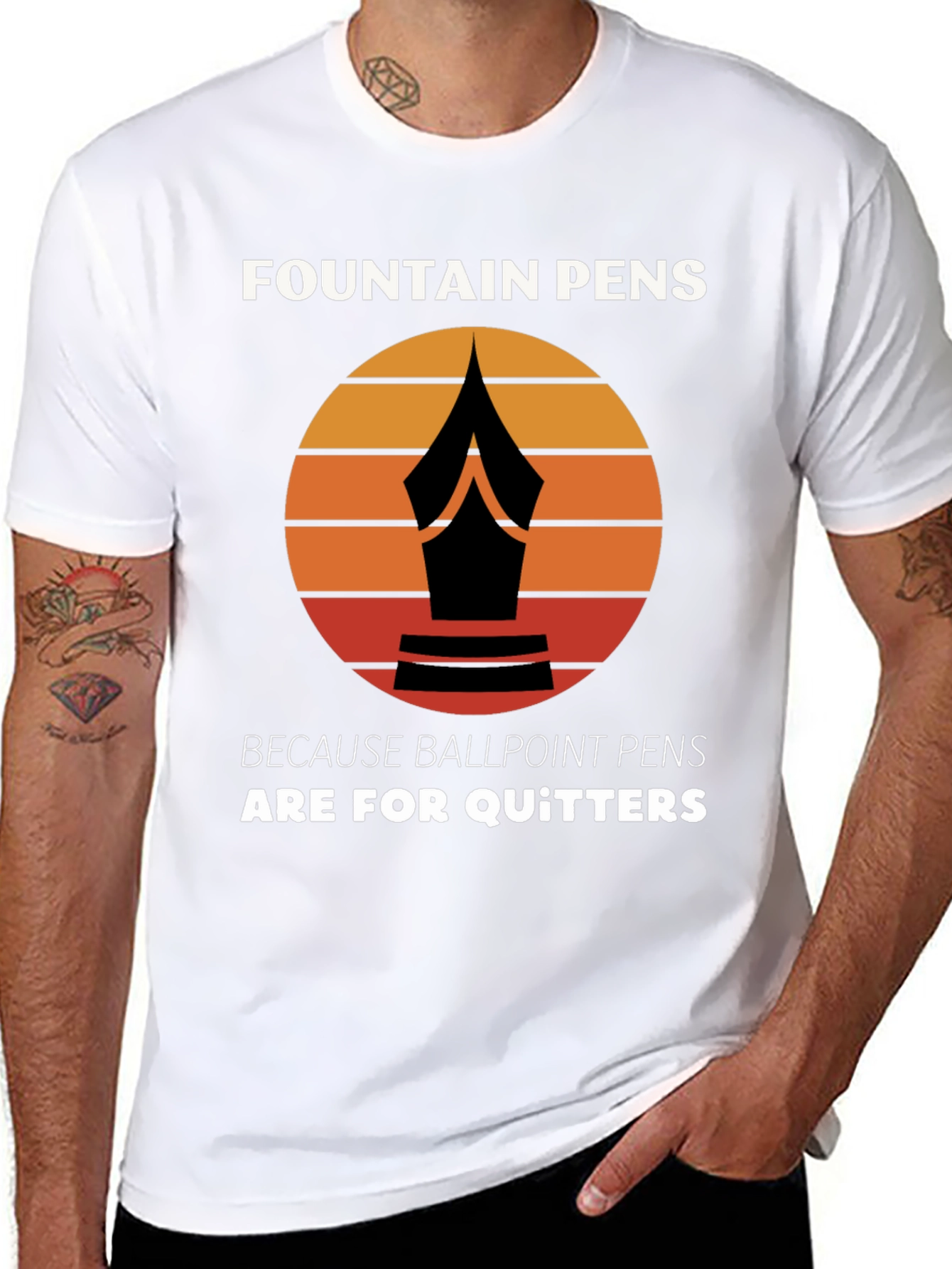 Fountain Pens T-Shirt - For the Discerning Writer