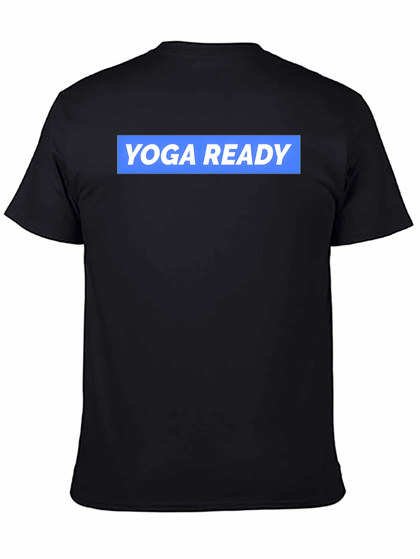 Yoga Ready Black Cotton Graphic Tee