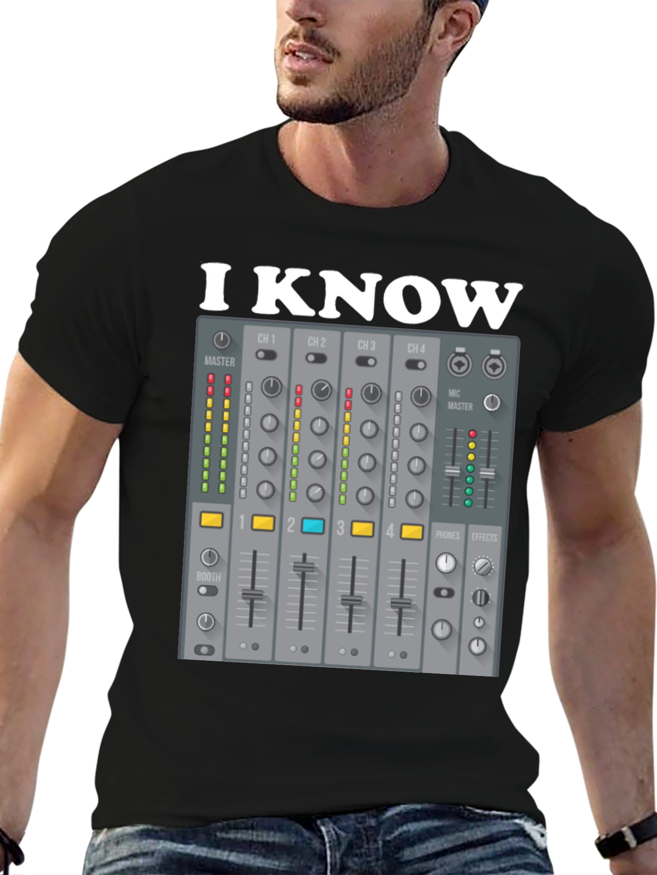 I Know DJ Mixer Graphic T-Shirt