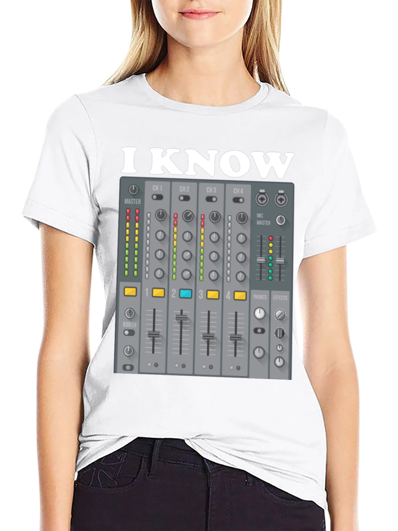 I Know DJ Mixer Graphic T-Shirt