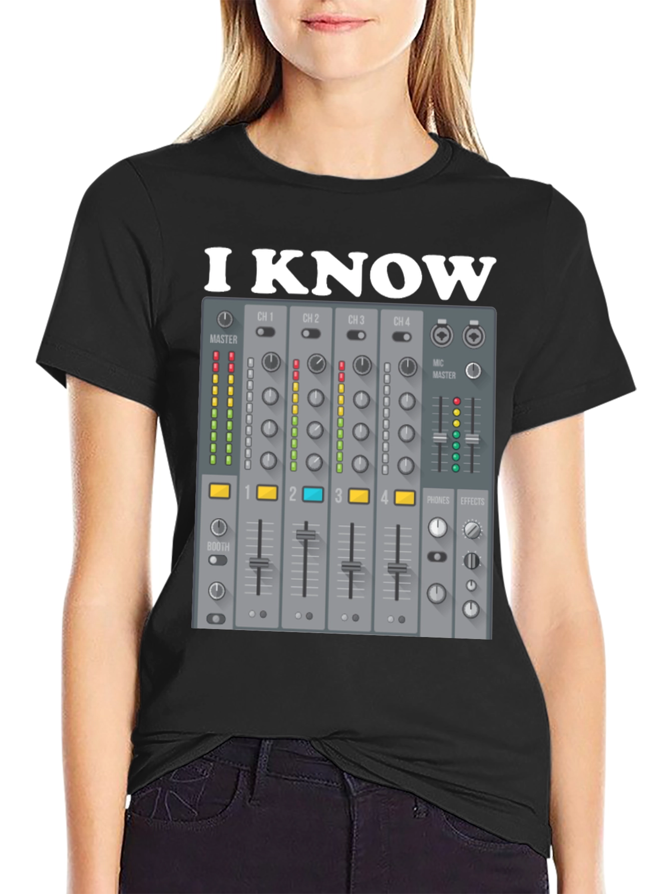 I Know DJ Mixer Graphic T-Shirt