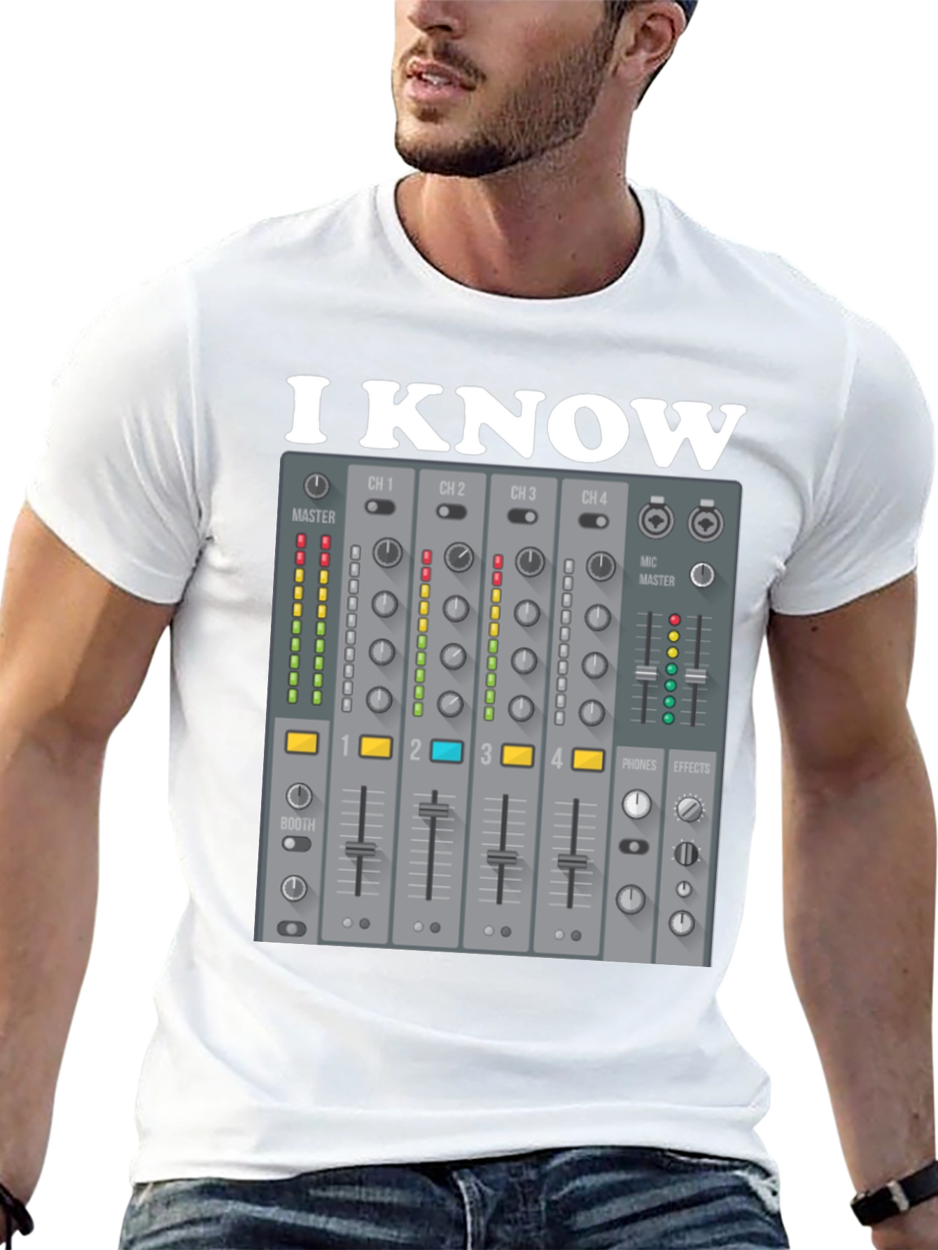 I Know DJ Mixer Graphic T-Shirt
