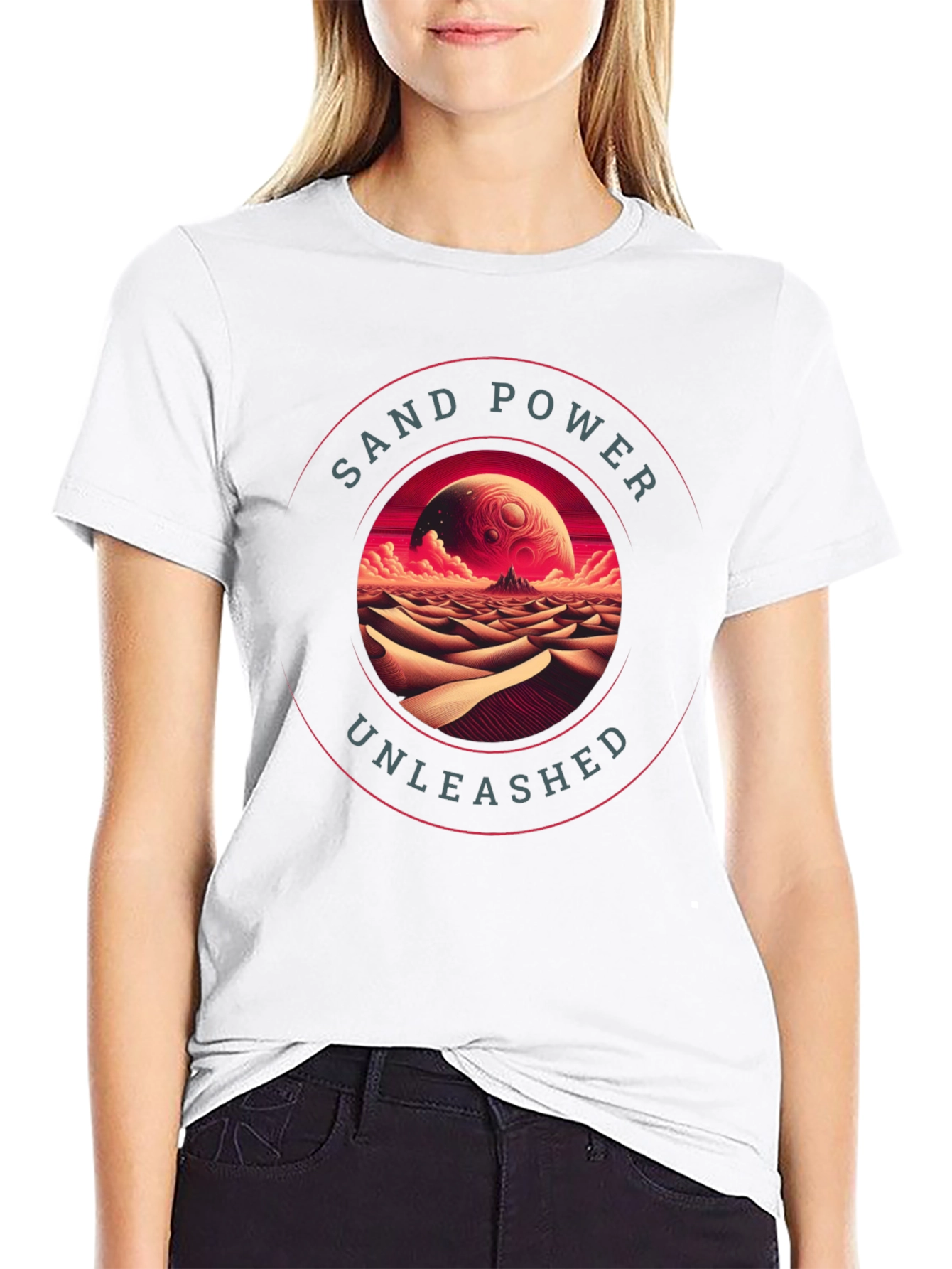 Sand Power Unleashed Graphic T-Shirt