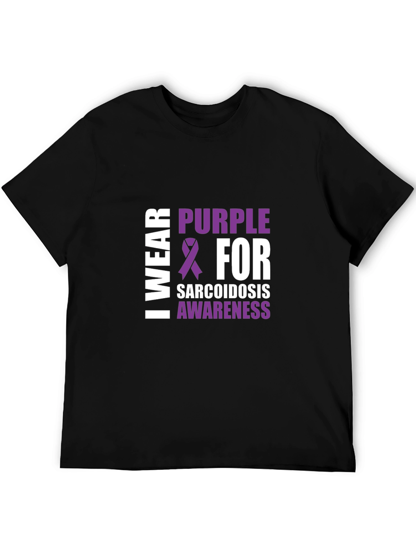 Sarcoidosis Awareness Purple Ribbon T-Shirt