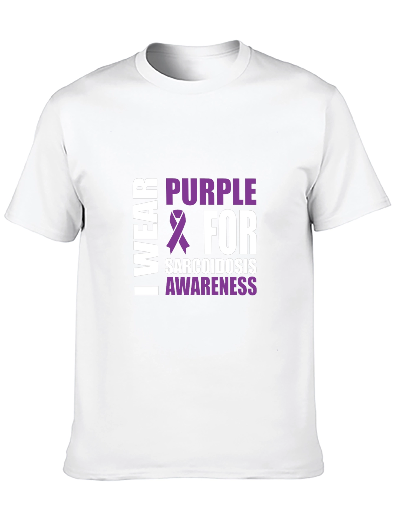 Sarcoidosis Awareness Purple Ribbon T-Shirt