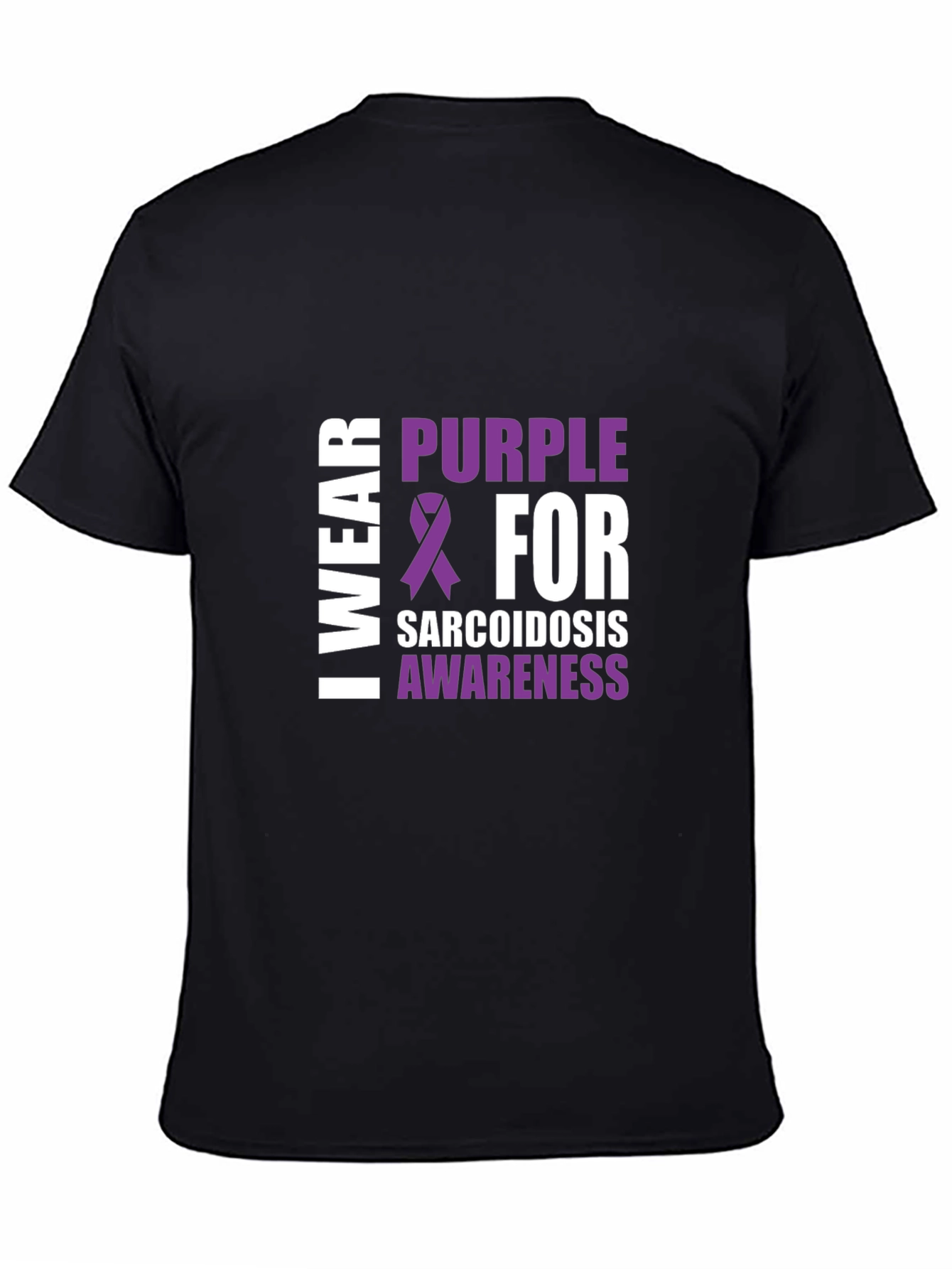 Sarcoidosis Awareness Purple Ribbon T-Shirt