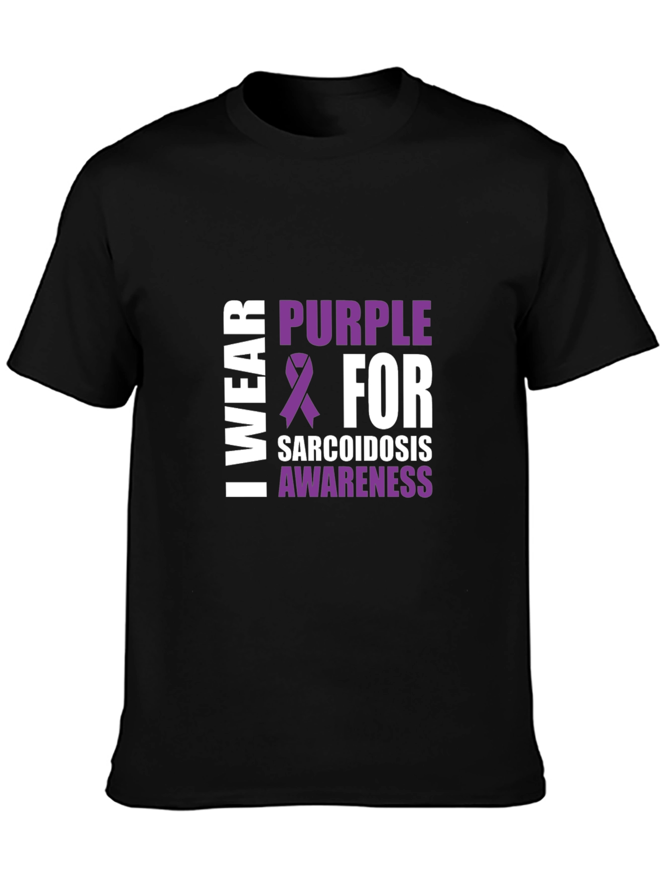 Sarcoidosis Awareness Purple Ribbon T-Shirt