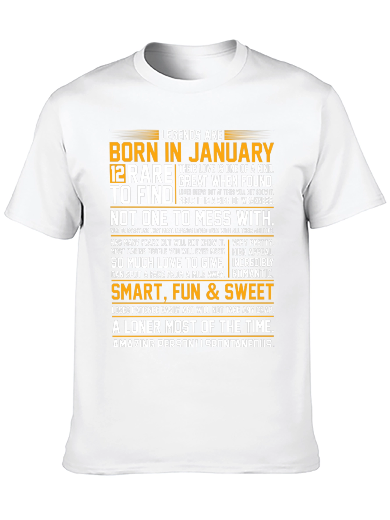Legends Born in January Graphic Tee