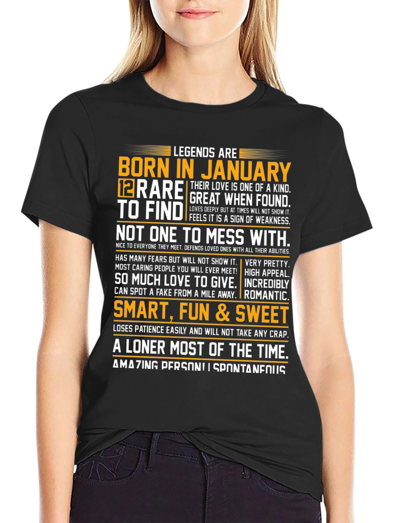 Legends Born in January Graphic Tee