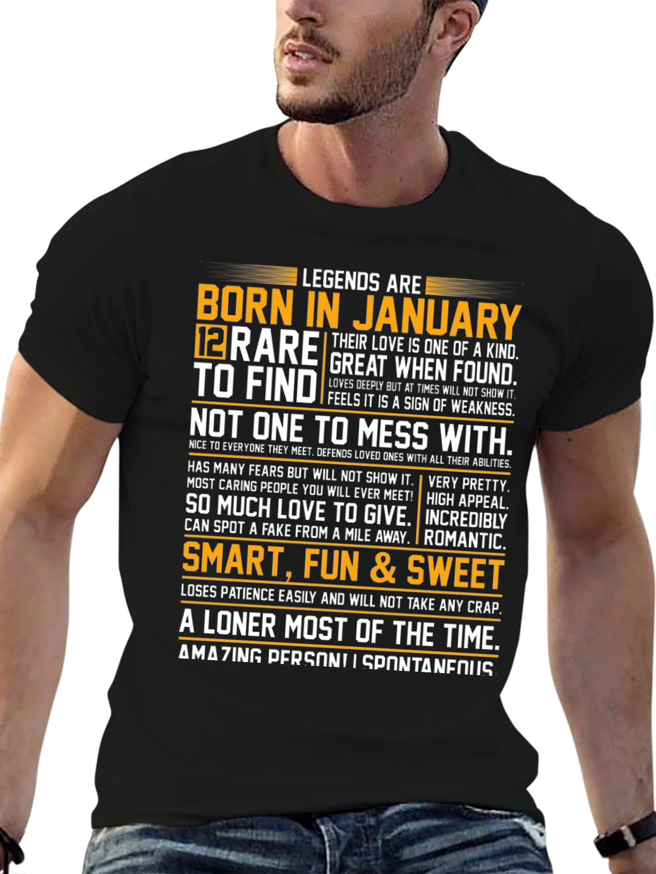 Legends Born in January Graphic Tee