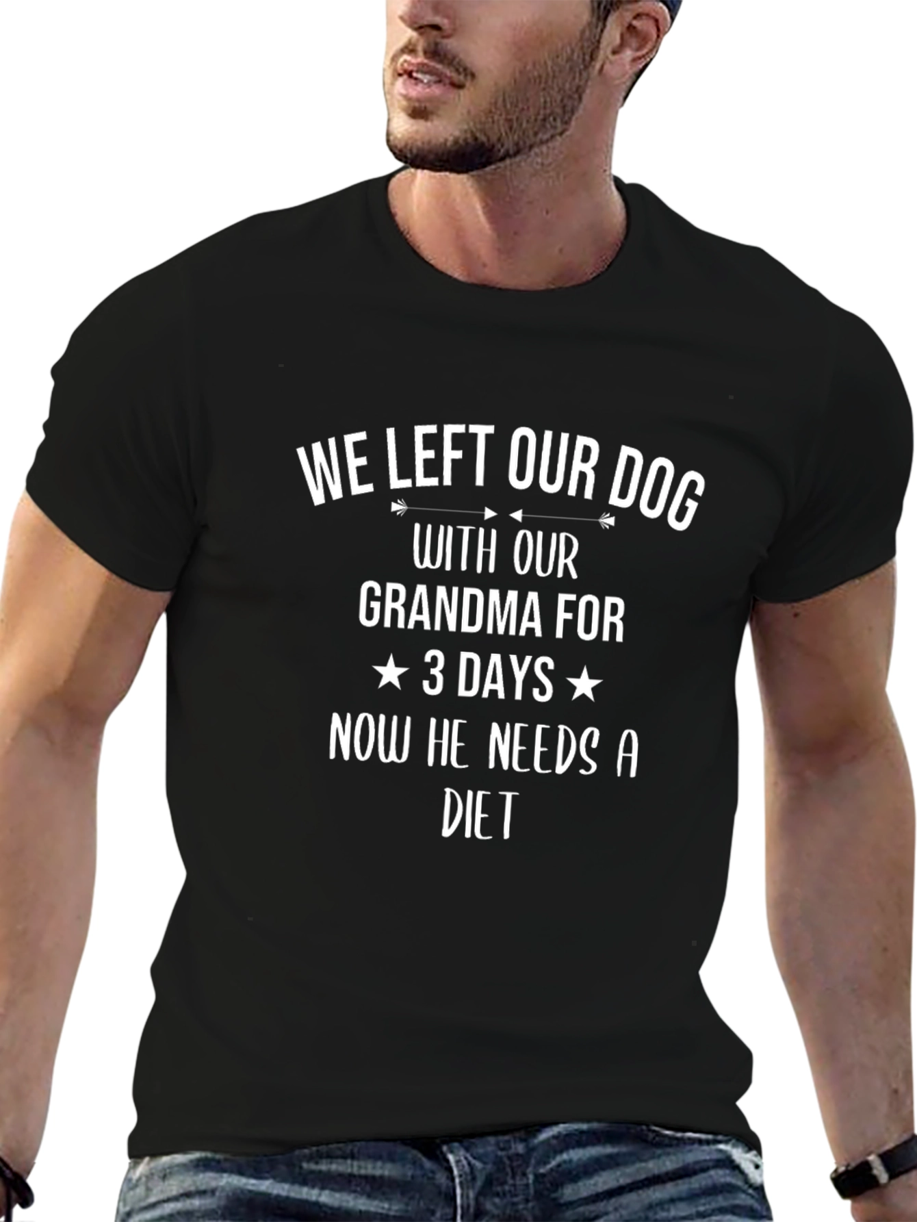 Funny Dog Grandma T-Shirt - Needs a Diet