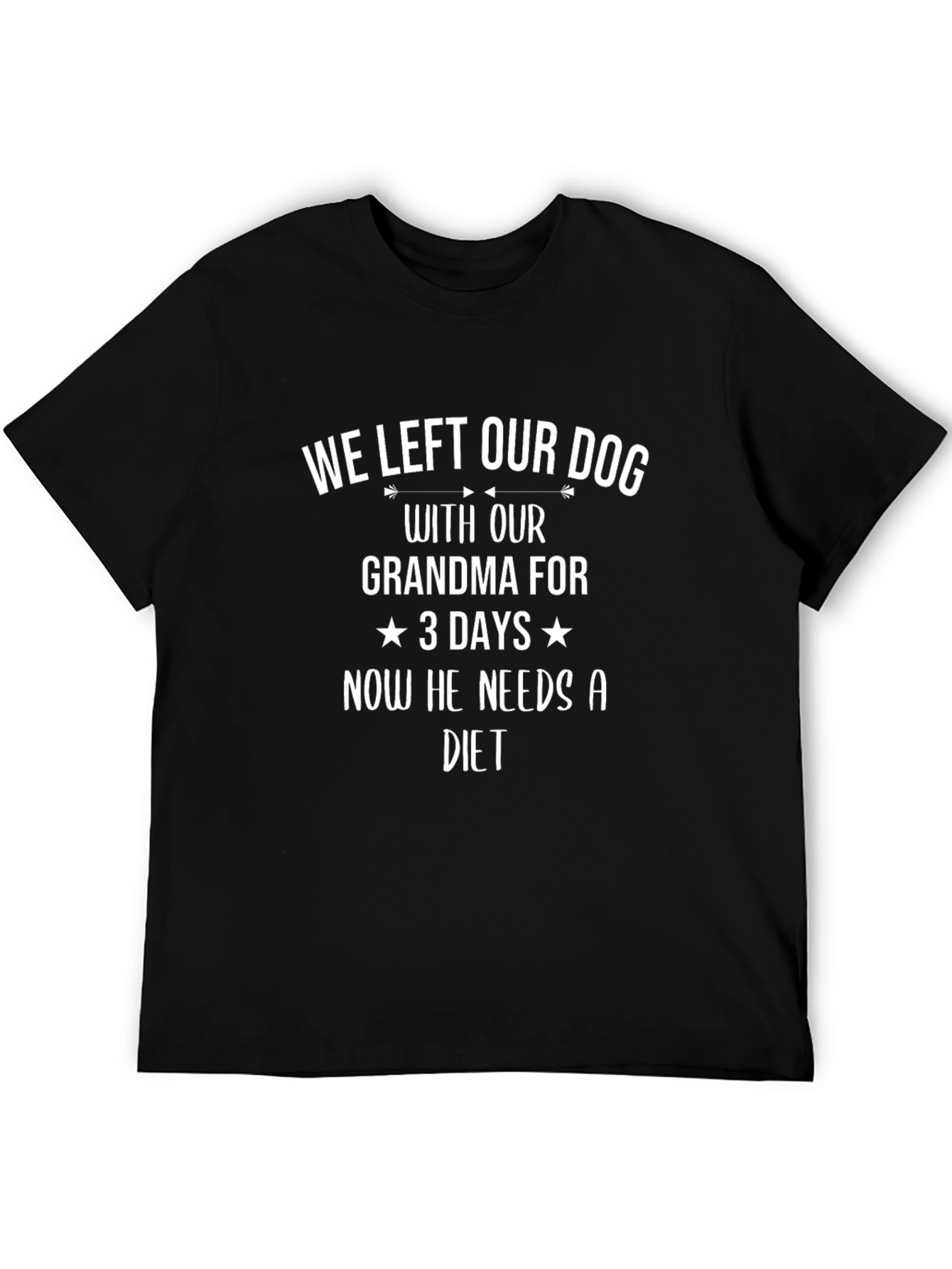 Funny Dog Grandma T-Shirt - Needs a Diet