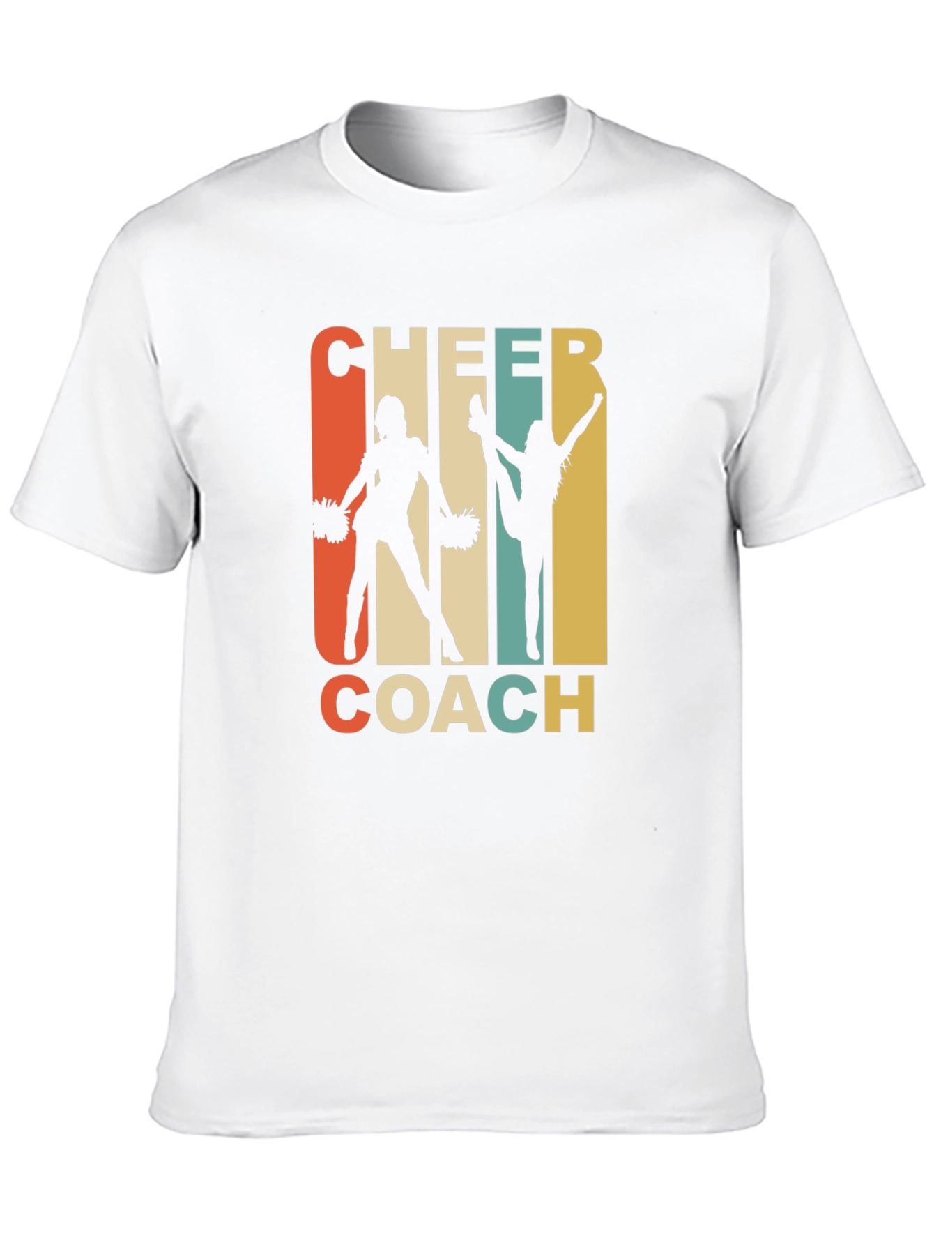Cheer Coach Graphic T-Shirt - Retro Cheerleading Apparel