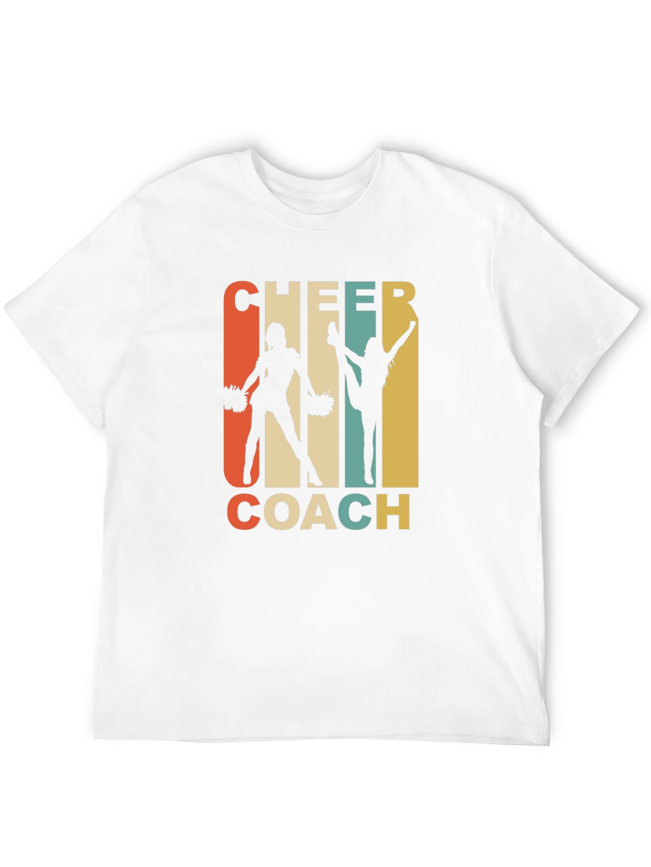 Cheer Coach Graphic T-Shirt - Retro Cheerleading Apparel
