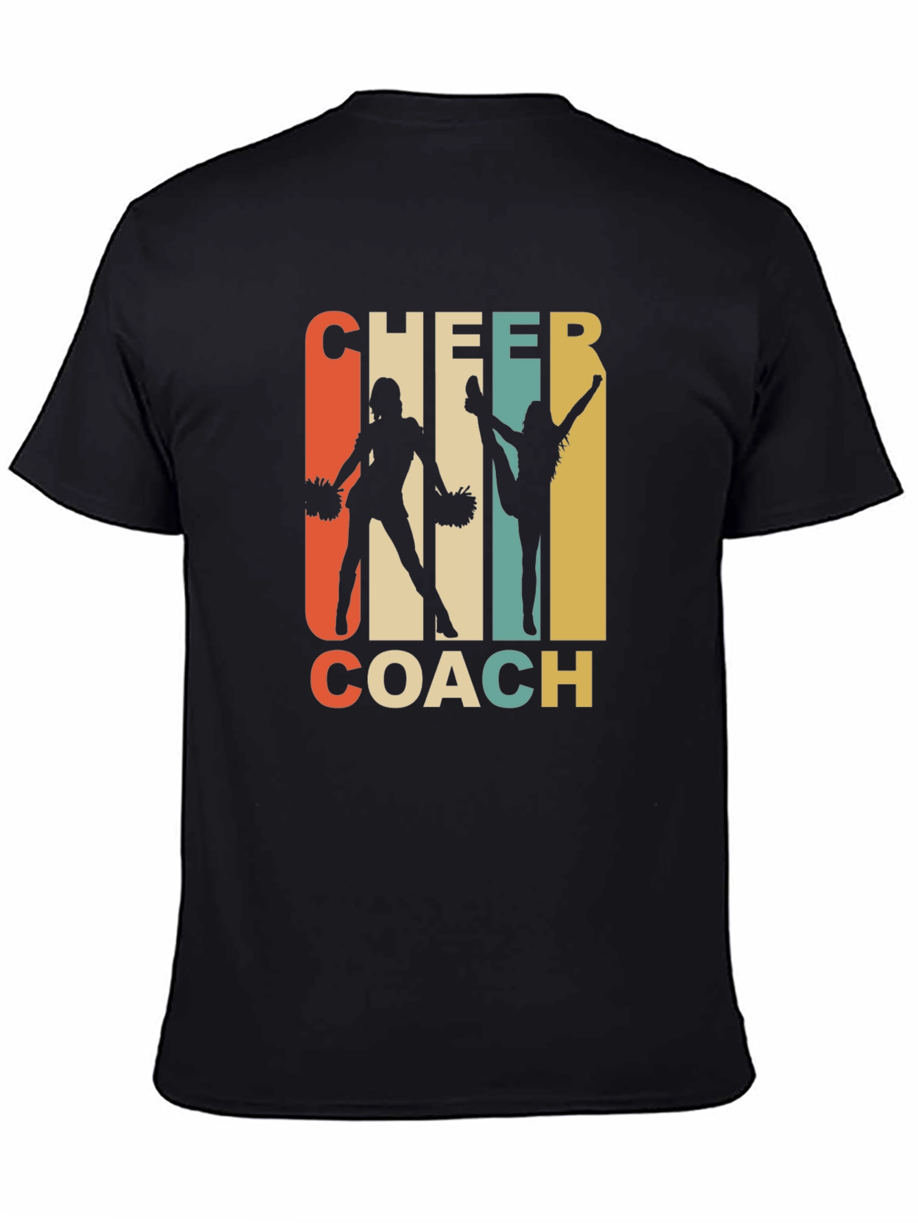 Cheer Coach Graphic T-Shirt - Retro Cheerleading Apparel