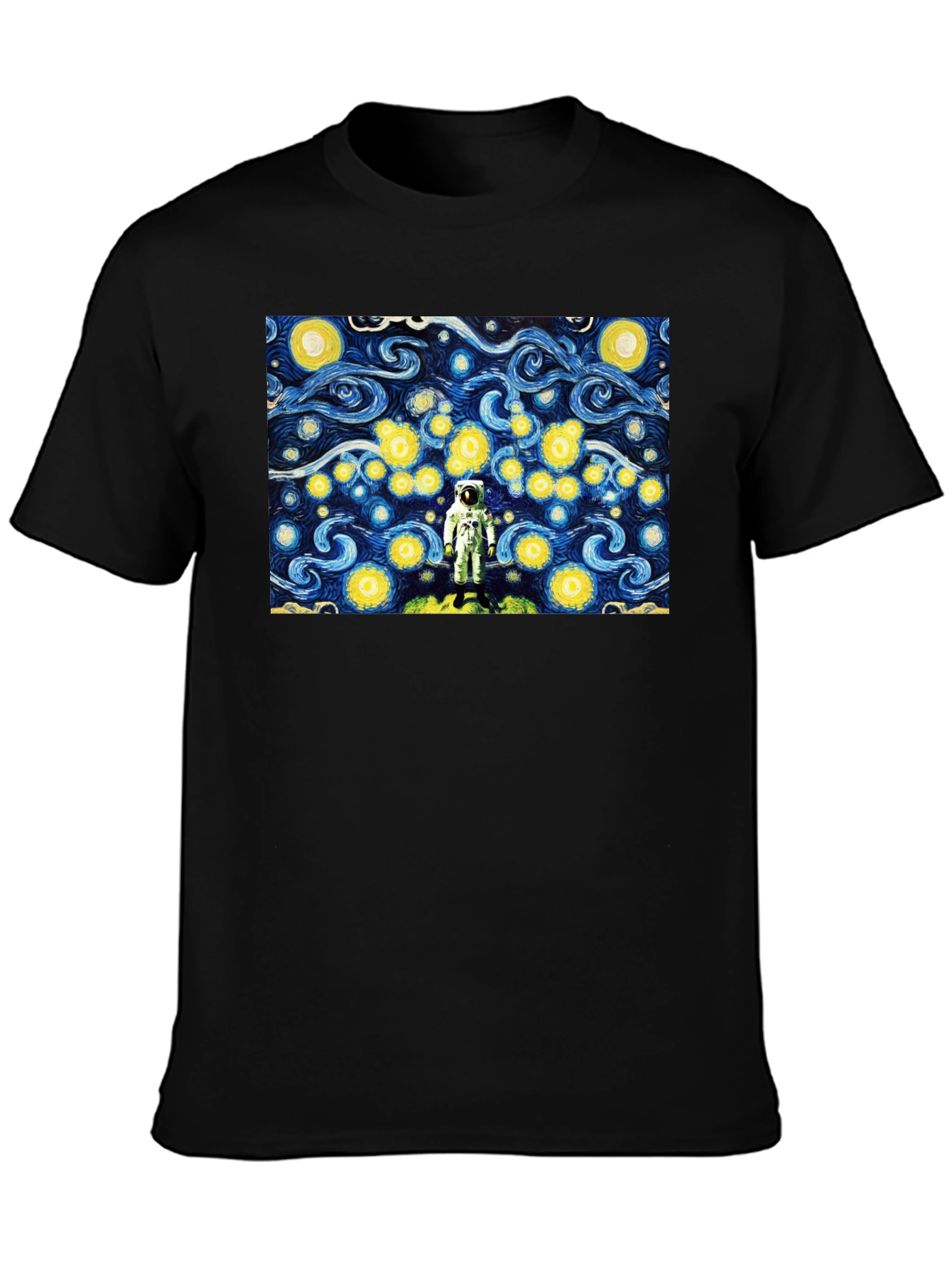 Astronaut Starry Night Graphic T-Shirt