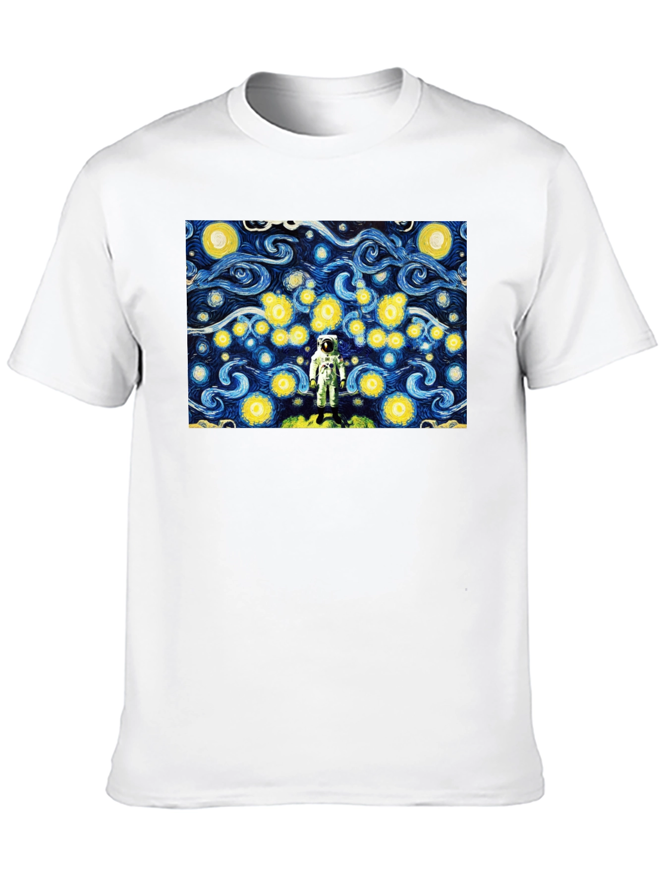 Astronaut Starry Night Graphic T-Shirt