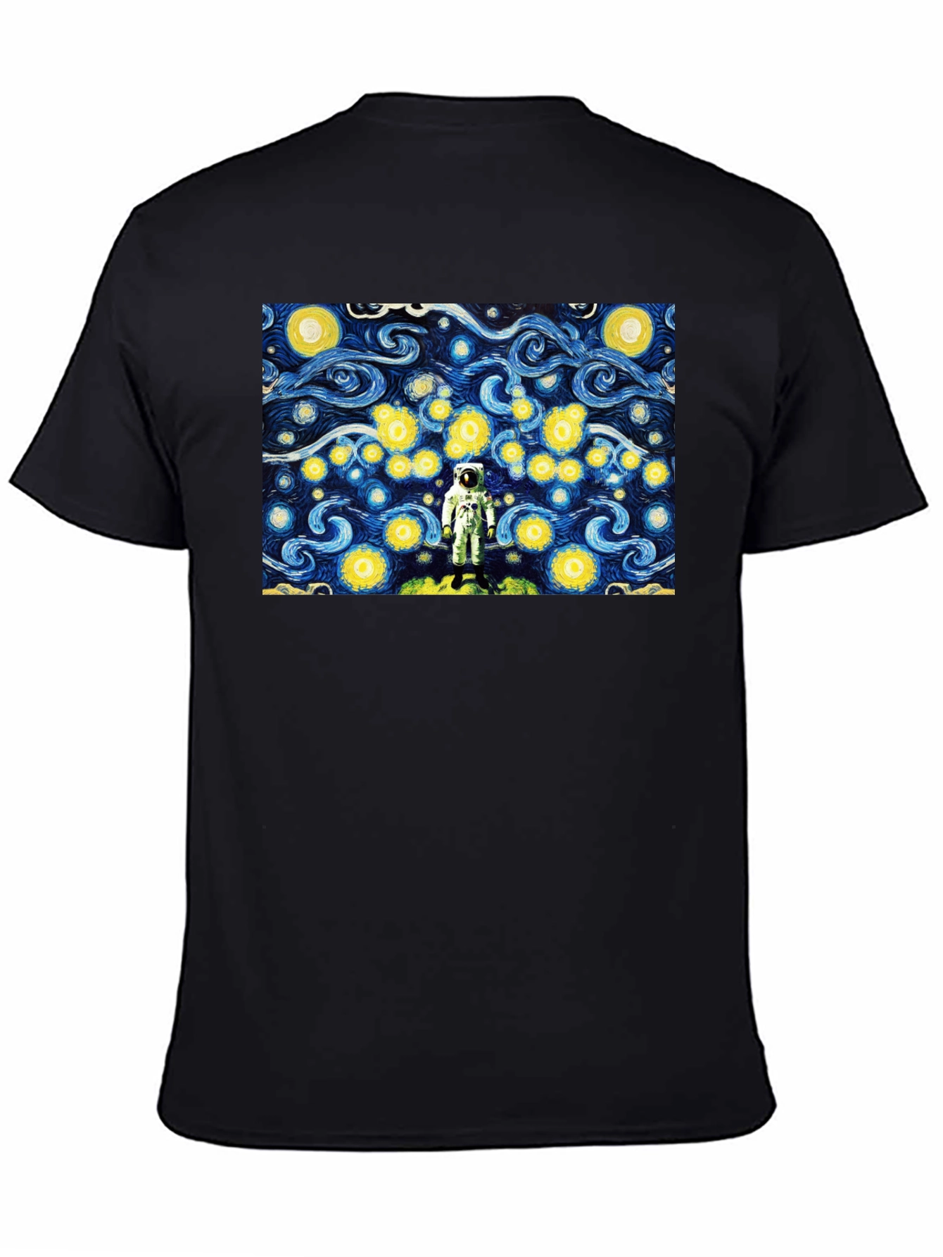 Astronaut Starry Night Graphic T-Shirt