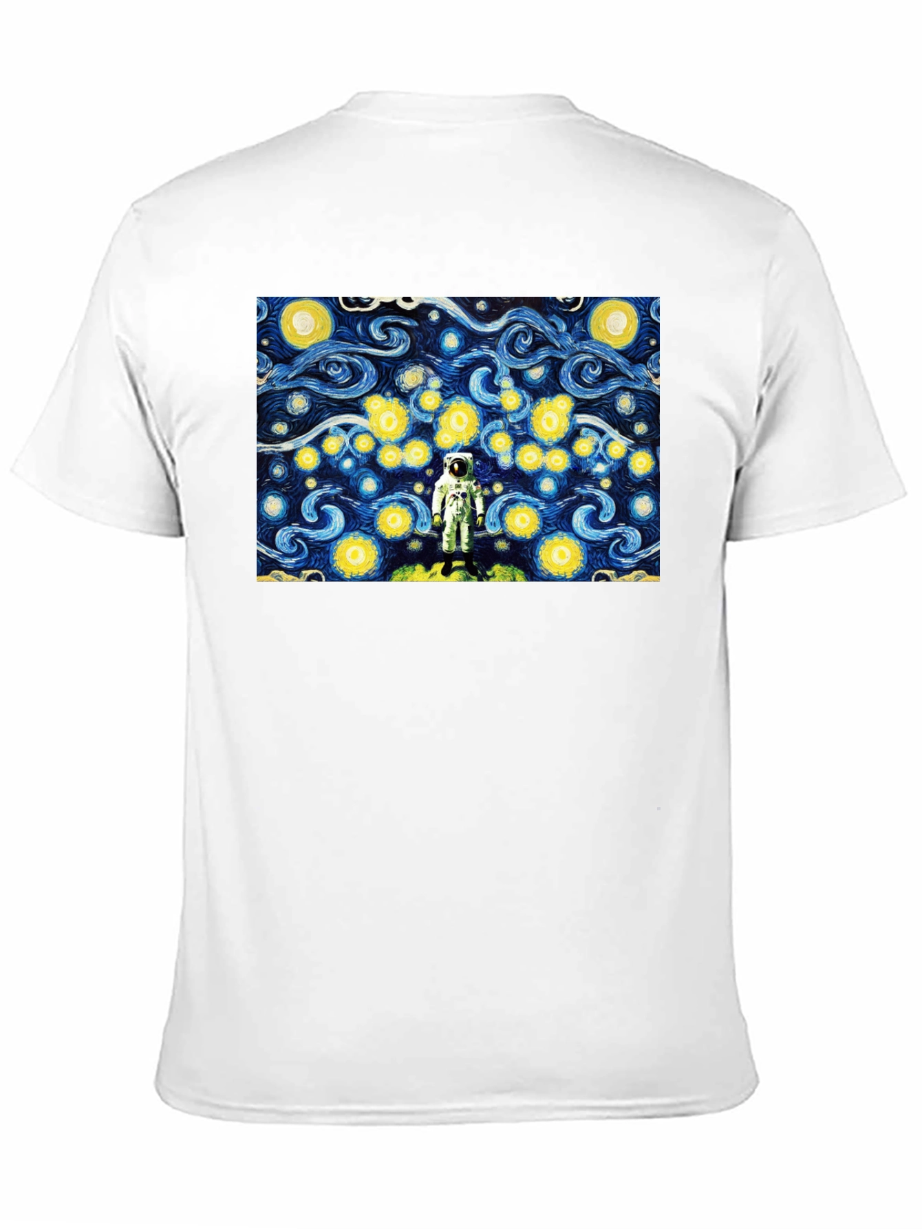 Astronaut Starry Night Graphic T-Shirt