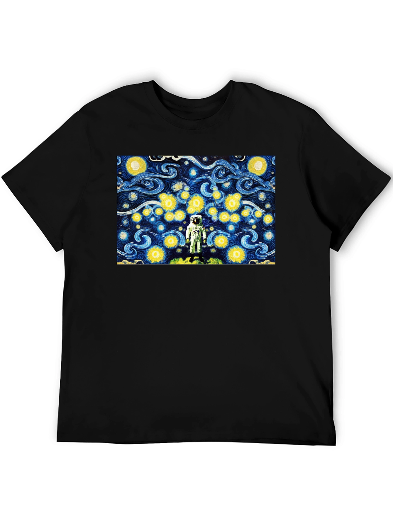 Astronaut Starry Night Graphic T-Shirt