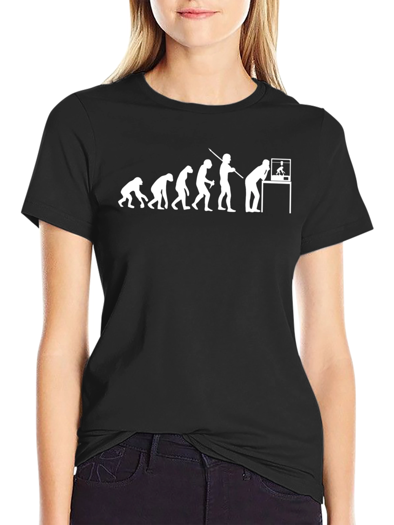 Evolution of 3D Printing Black T-Shirt