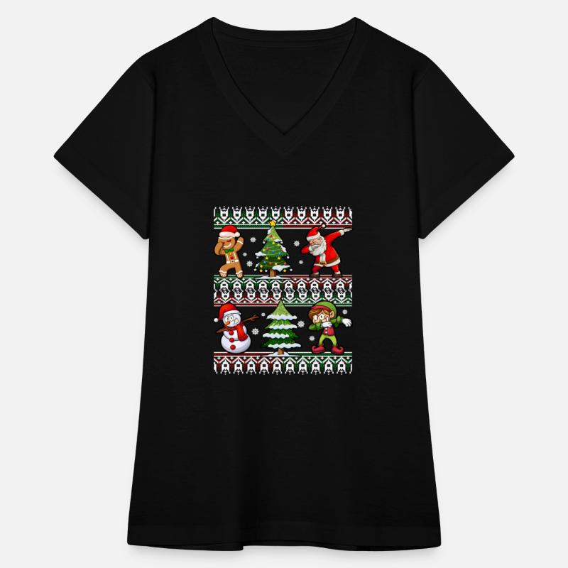 Dabbing Santa Elf Snowman Gingerbread Christmas