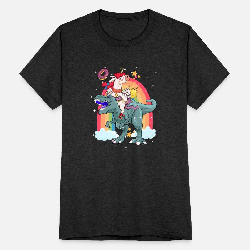 Dabbing Unicorn Riding T Rex Boys Girls Halloween