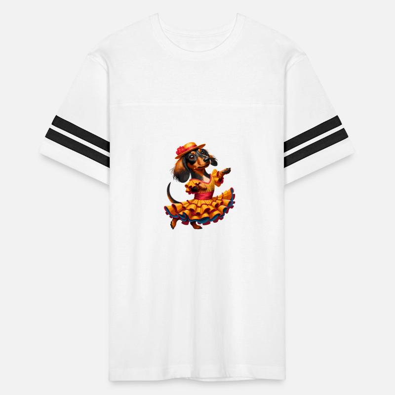 Dachshund dancing flamenco, animal dance