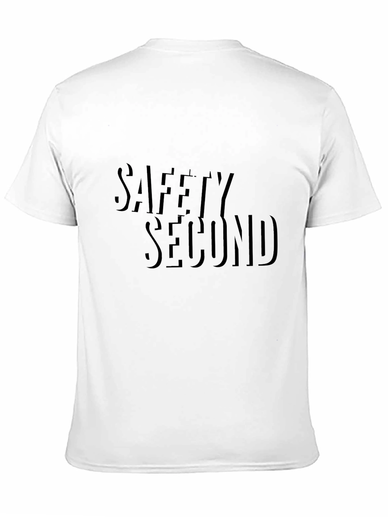 Mens Safety Second Black Crewneck T-Shirt