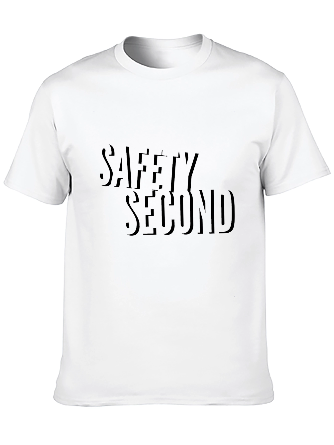 Mens Safety Second Black Crewneck T-Shirt